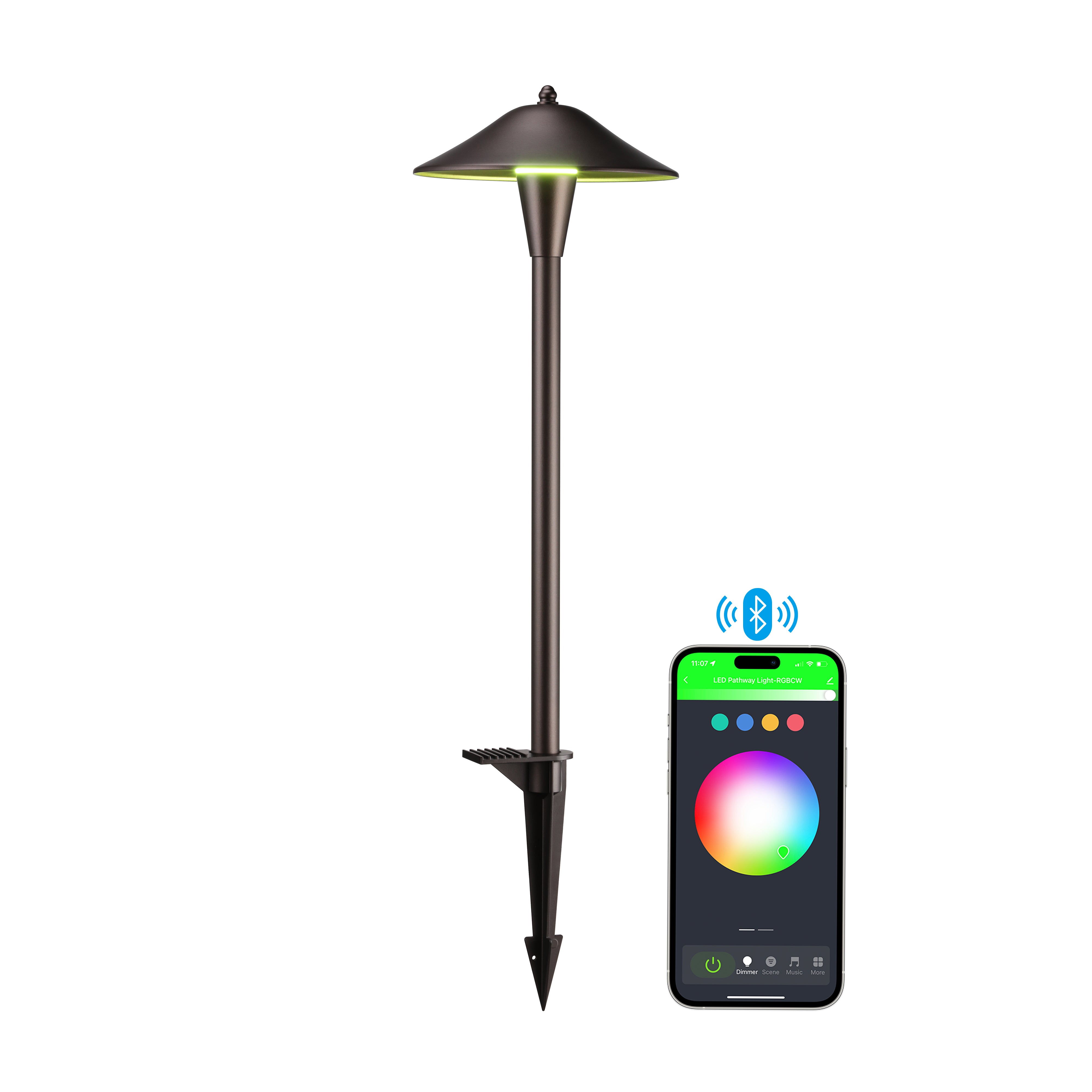 LeonLite XGEN™ Smart LED Path Light - RGB Adjustable Color Temperature