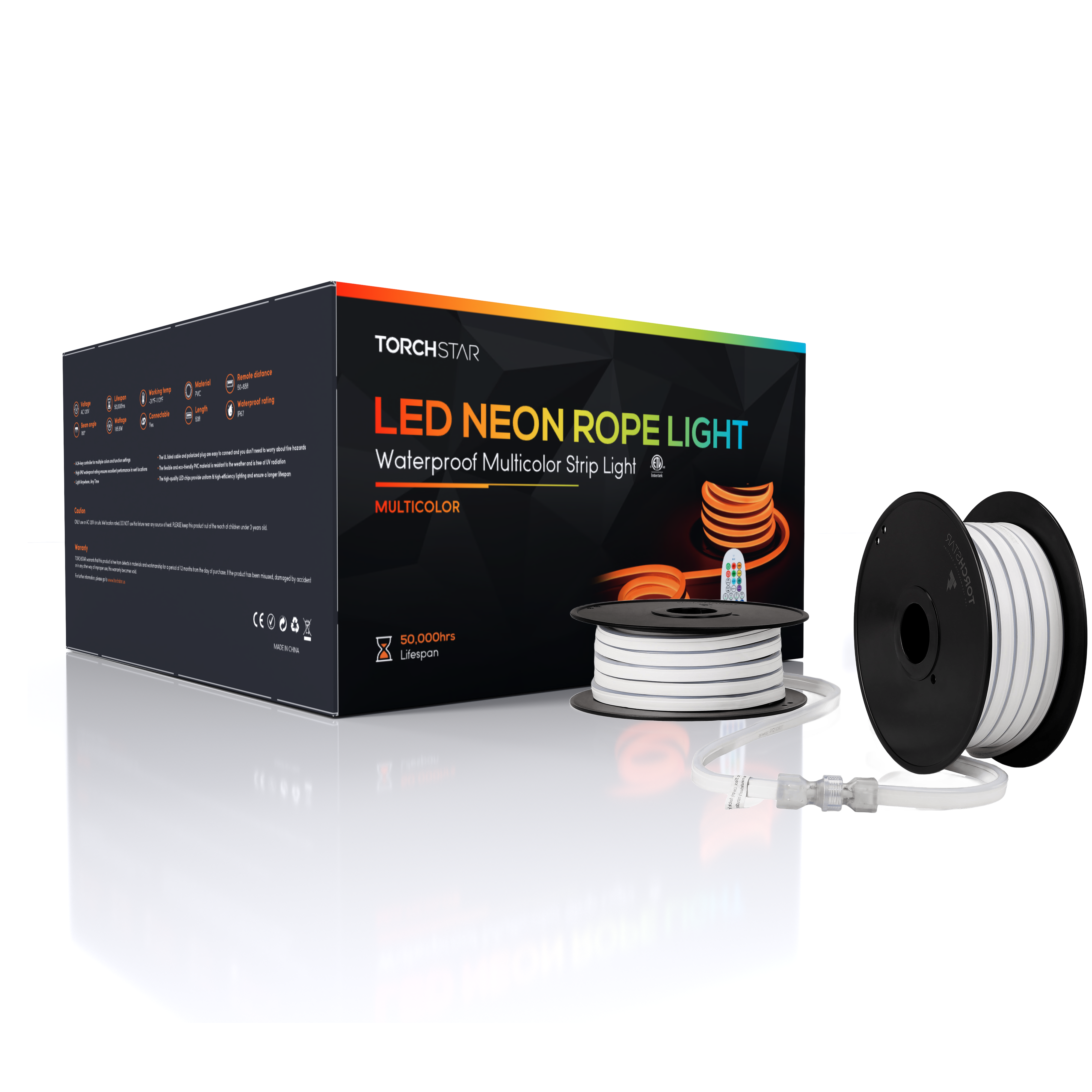 LeonLite® Pro 120V Neon Rope Light - RGB