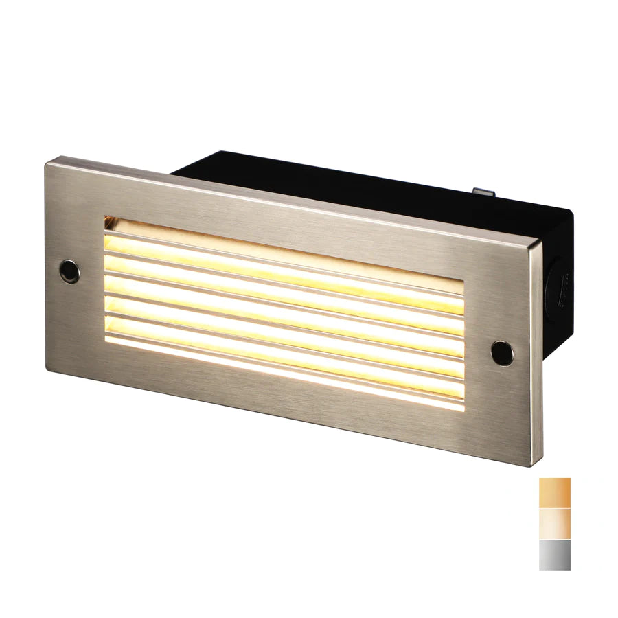 LeonLite® ZincTech Commercial Louvered Step & Deck Light - Adjustable Color Temperature