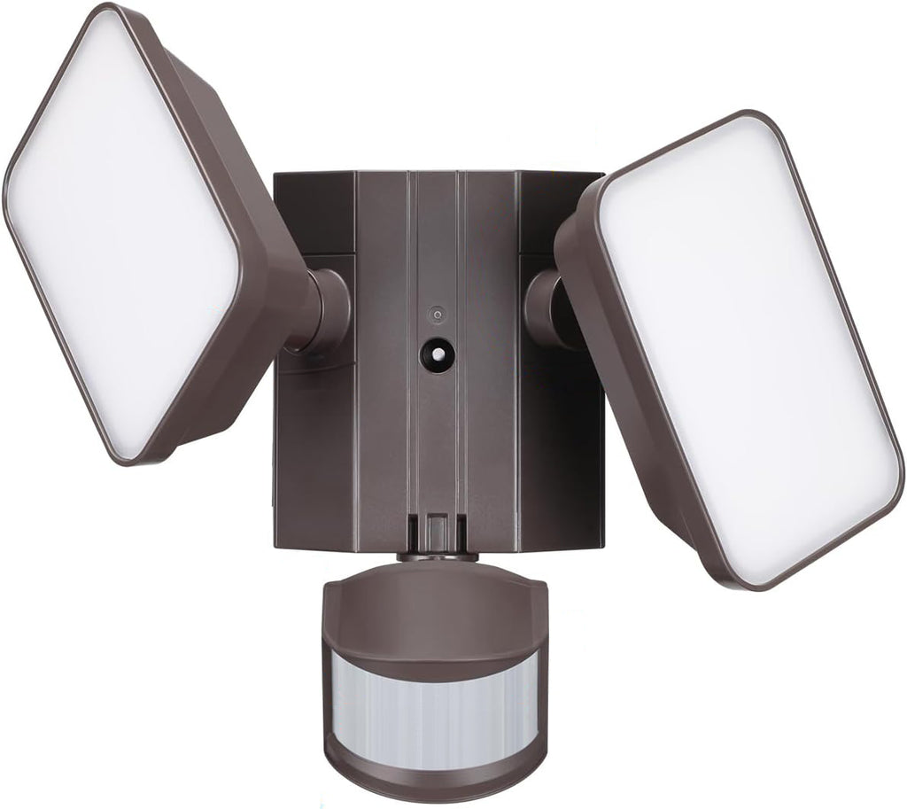 Watchman Light Watchman™ Dual-head 28W LED Security Light with GFCI Outlets - 5000K