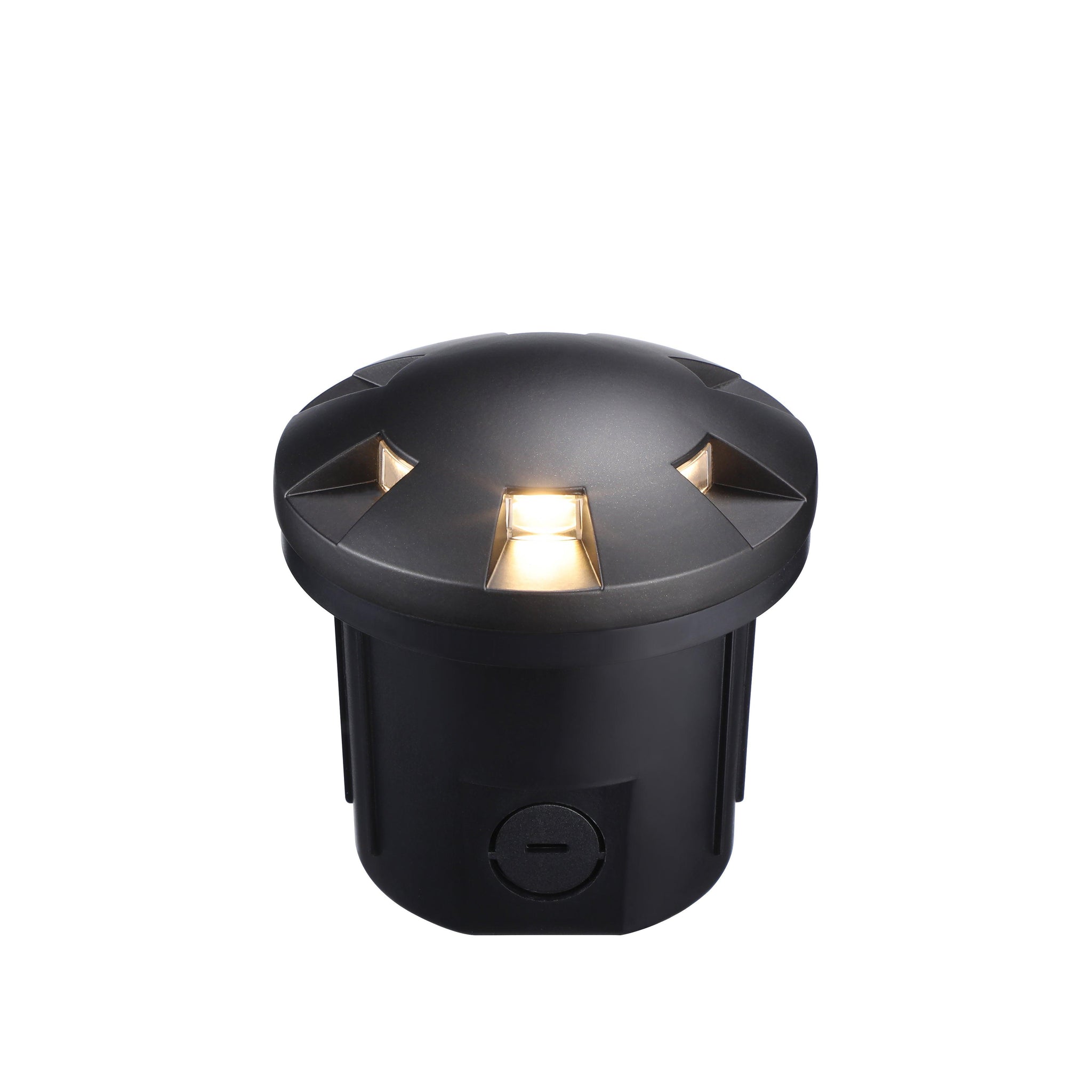 Fortezza In-Grade Well Light - Black - 3000K