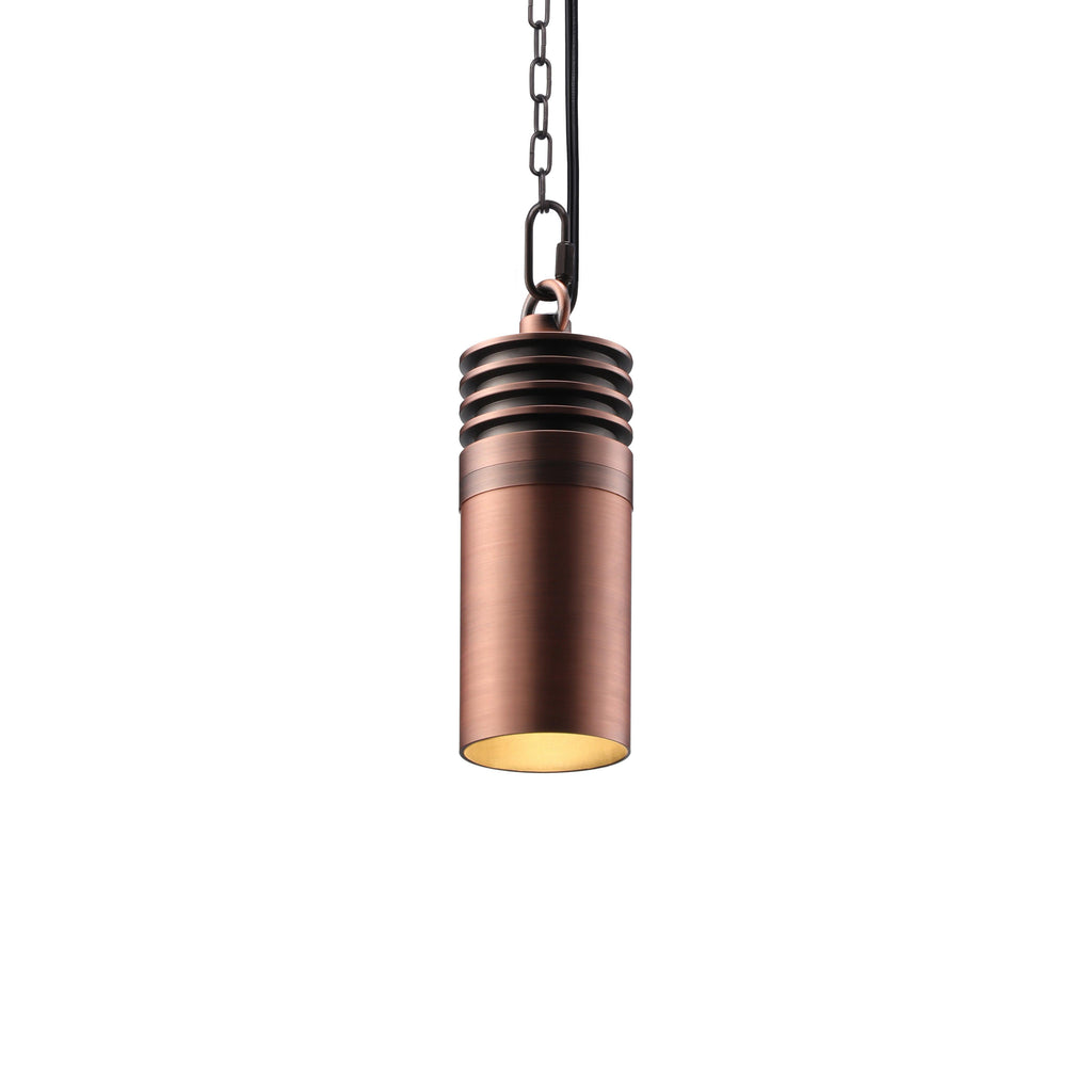 LeonLite® Cilindrico Outdoor Pendant & Patio Light - Red Bronze - 2700K - LeonLite