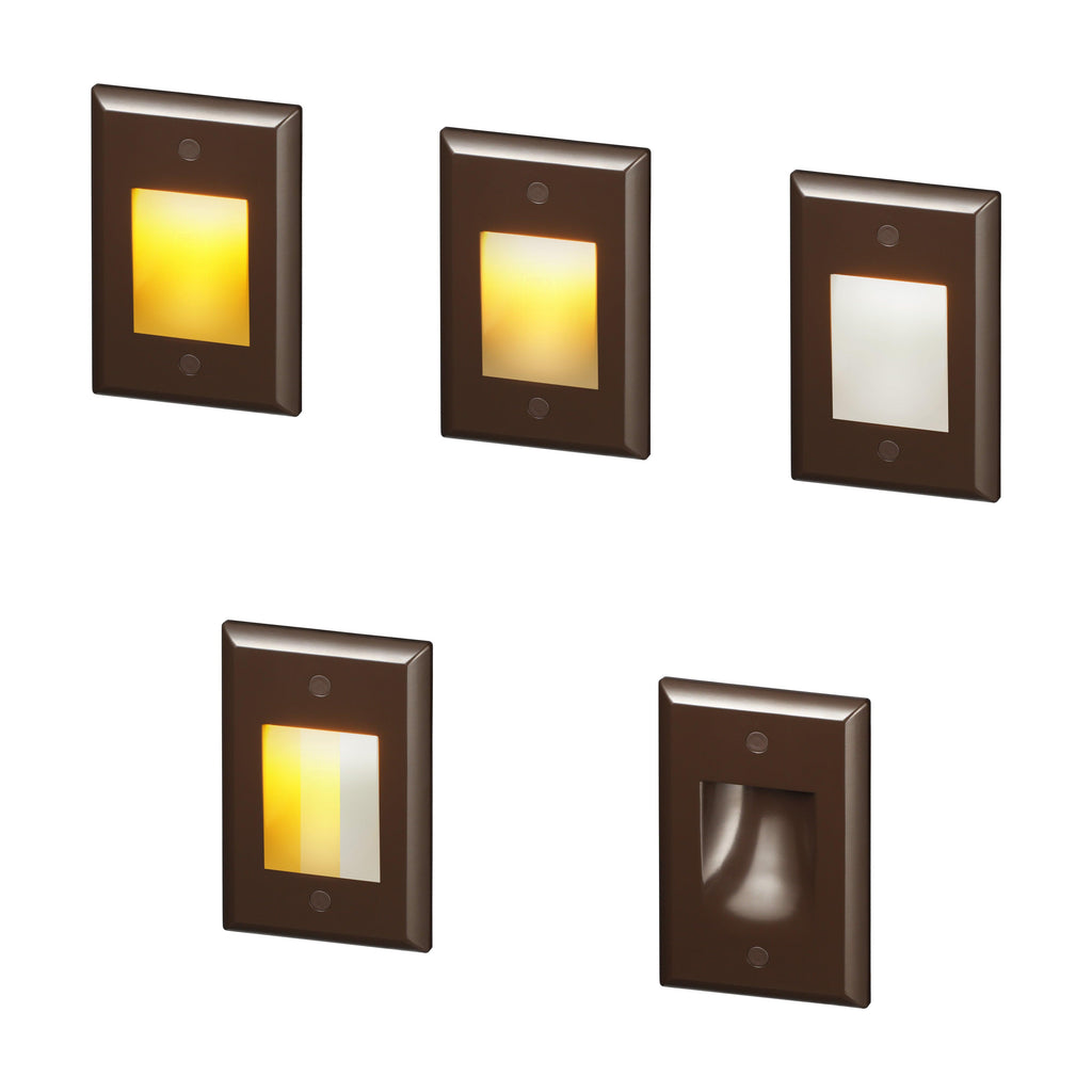 LeonLite® ZincTech Commercial Upright Gradience Step & Deck Light - Oil Rubbed Bronze - Adjustable Color Temperature - LeonLite