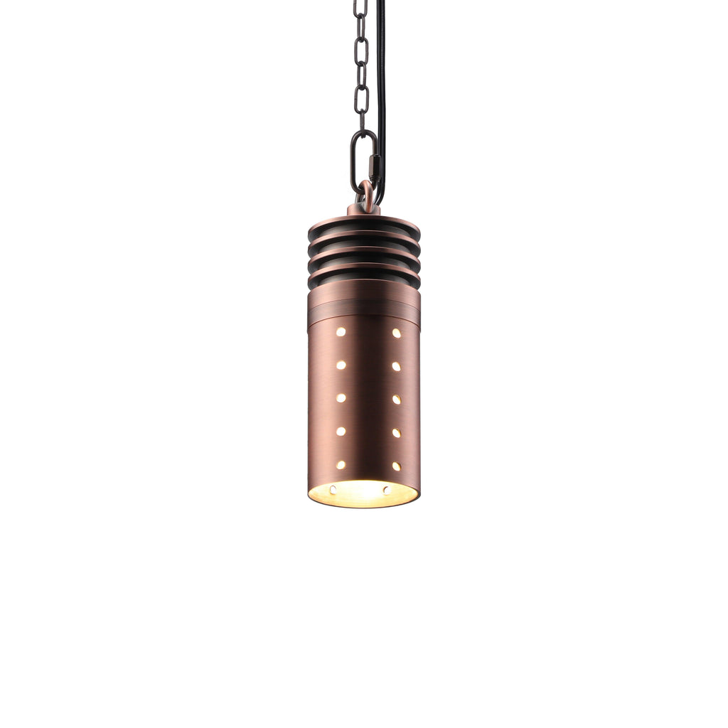LeonLite® Scheletro Outdoor Pendant & Patio Light - Red Bronze - 2700K - LeonLite
