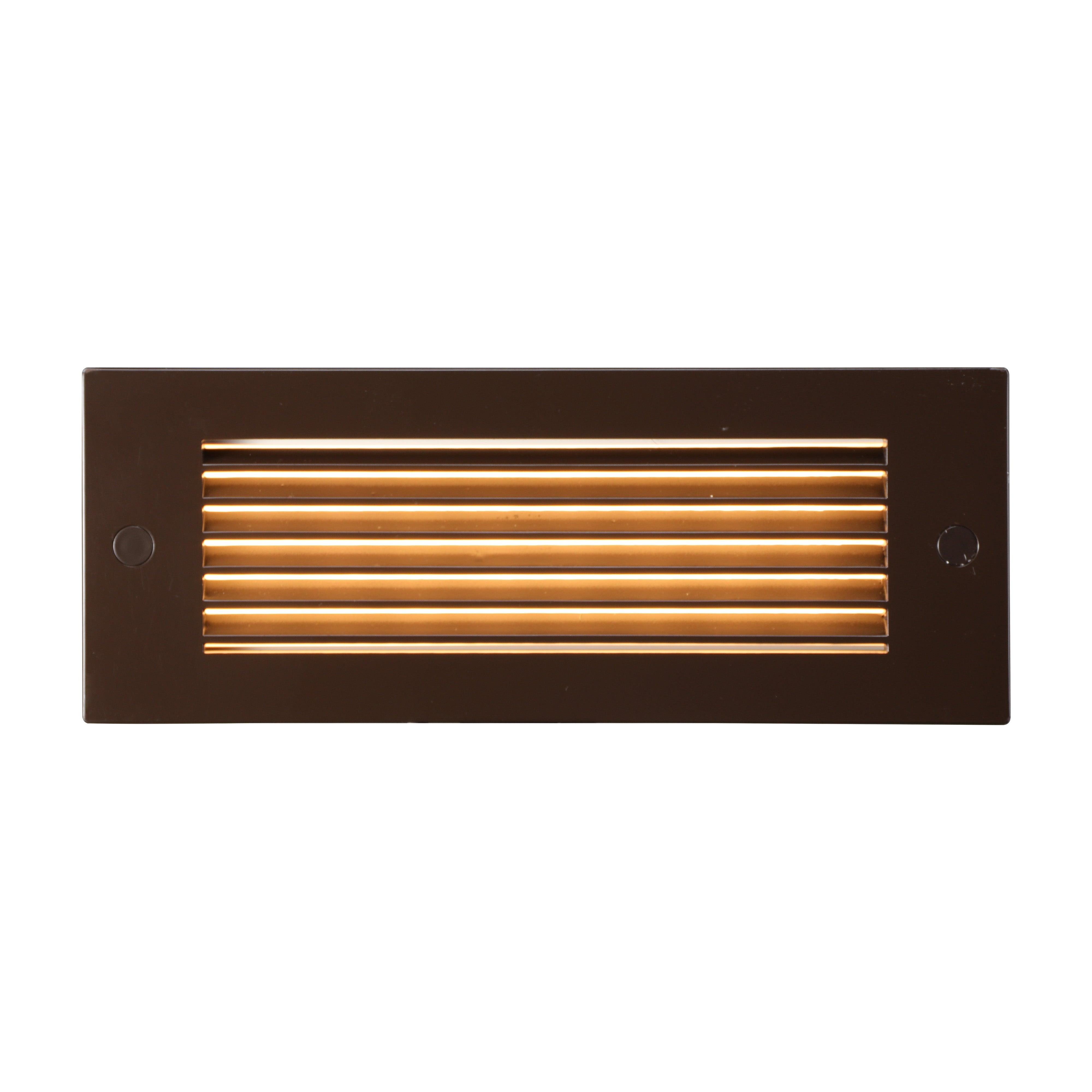 LeonLite® ZincTech Commercial Louvered Step & Deck Light - Oil Rubbed Bronze - Adjustable Color Temperature - LeonLite