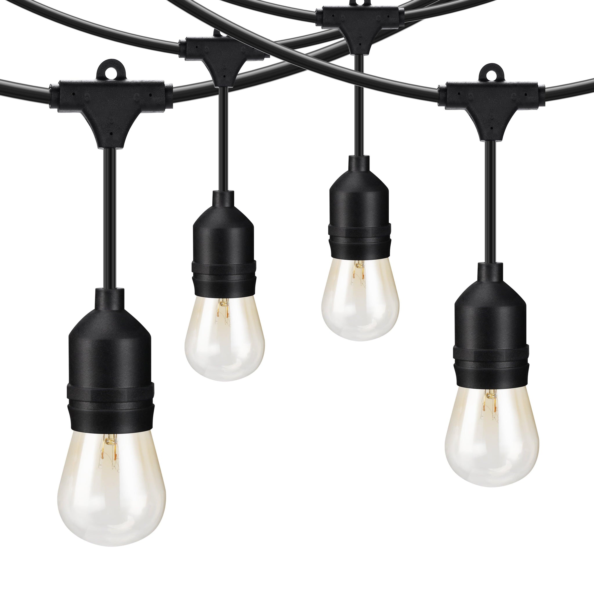 Pro 120V Retro Outdoor String Light - 50 Feet 24 Sockets