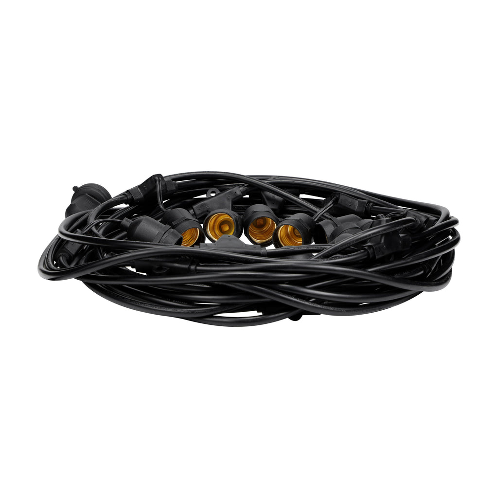 TORCHSTAR® Pro Retro Outdoor String Light - 50 Feet 15 Sockets - LeonLite