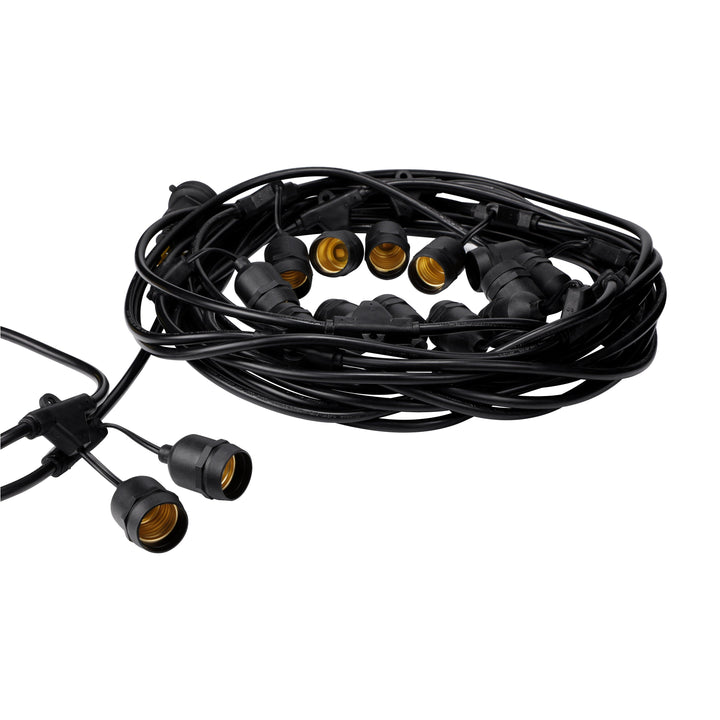 TORCHSTAR® Pro Retro Outdoor String Light - 50 Feet 24 Sockets - LeonLite
